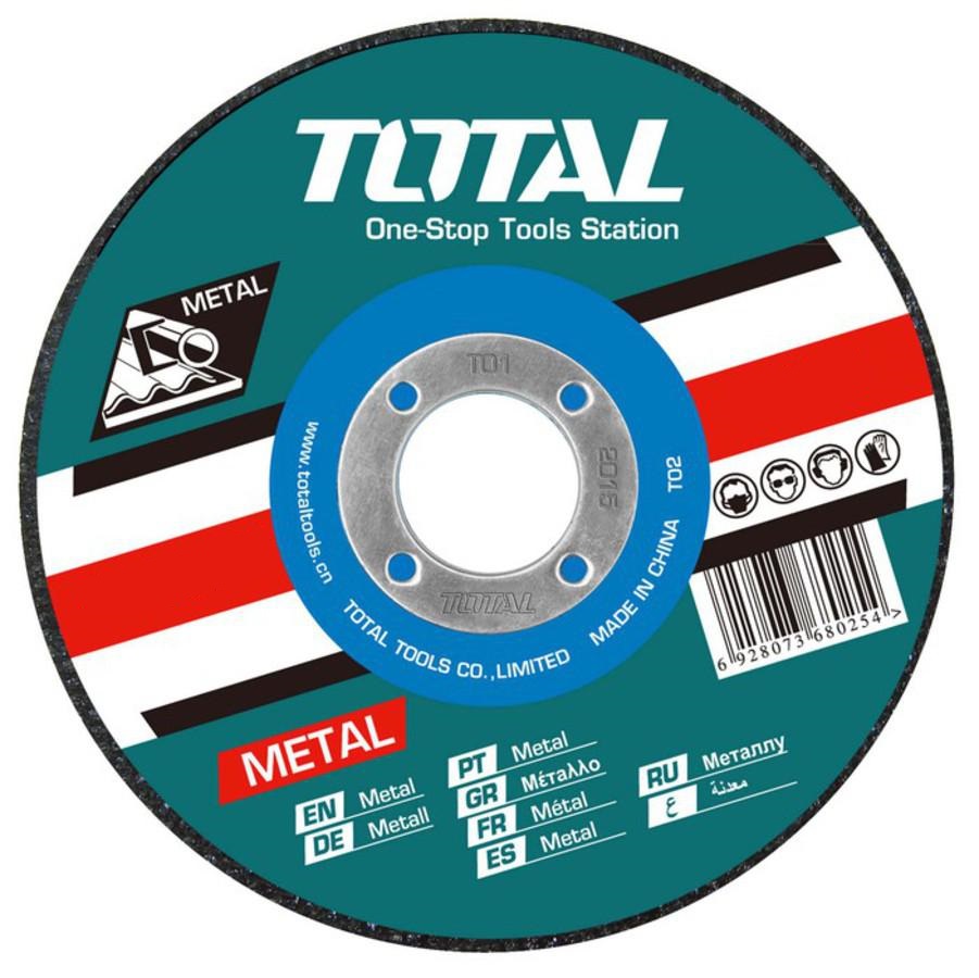 Disco Abrasivo Corte Metal E Inox Total 180mm