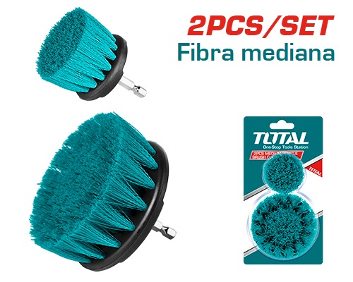 Cepillo Total P/ Taladro Cerdas Medias 2" Y 3.5"