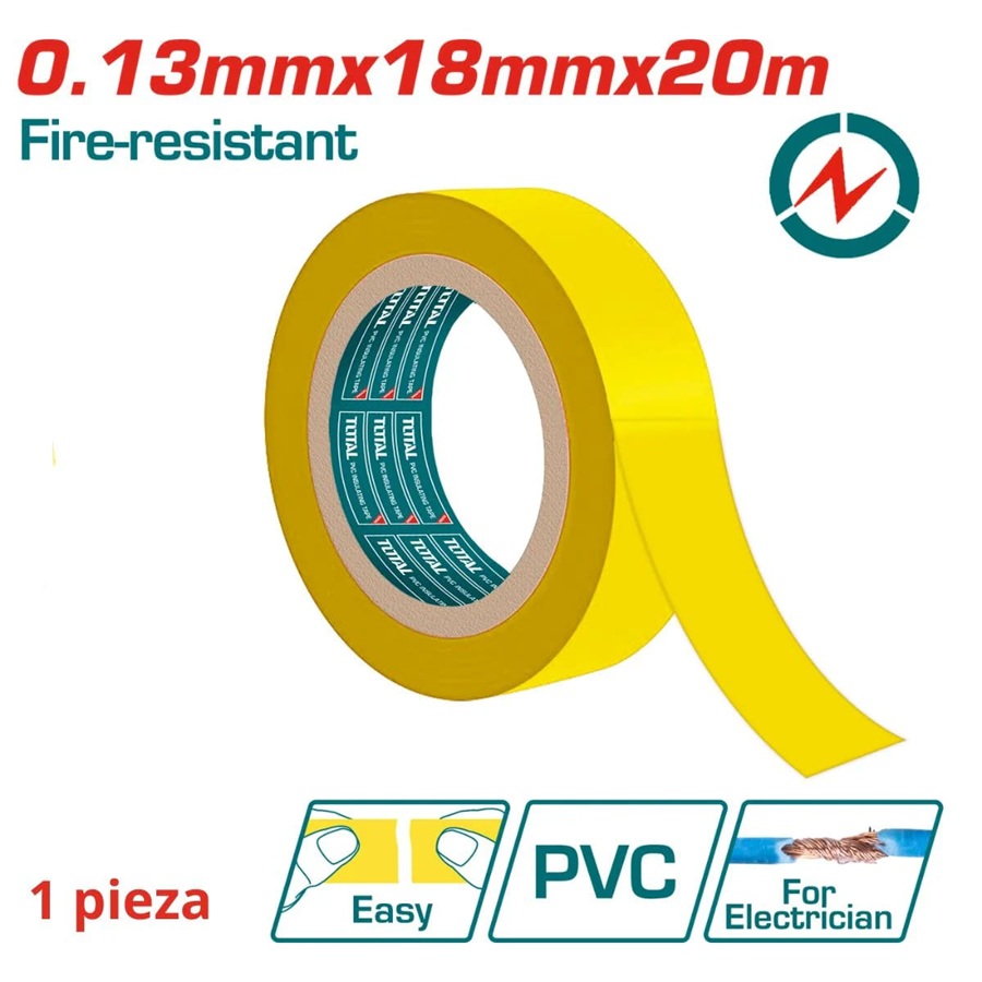 Cinta Adhesiva Total Amarillo 0.13mmx20m Autofund. (4690)