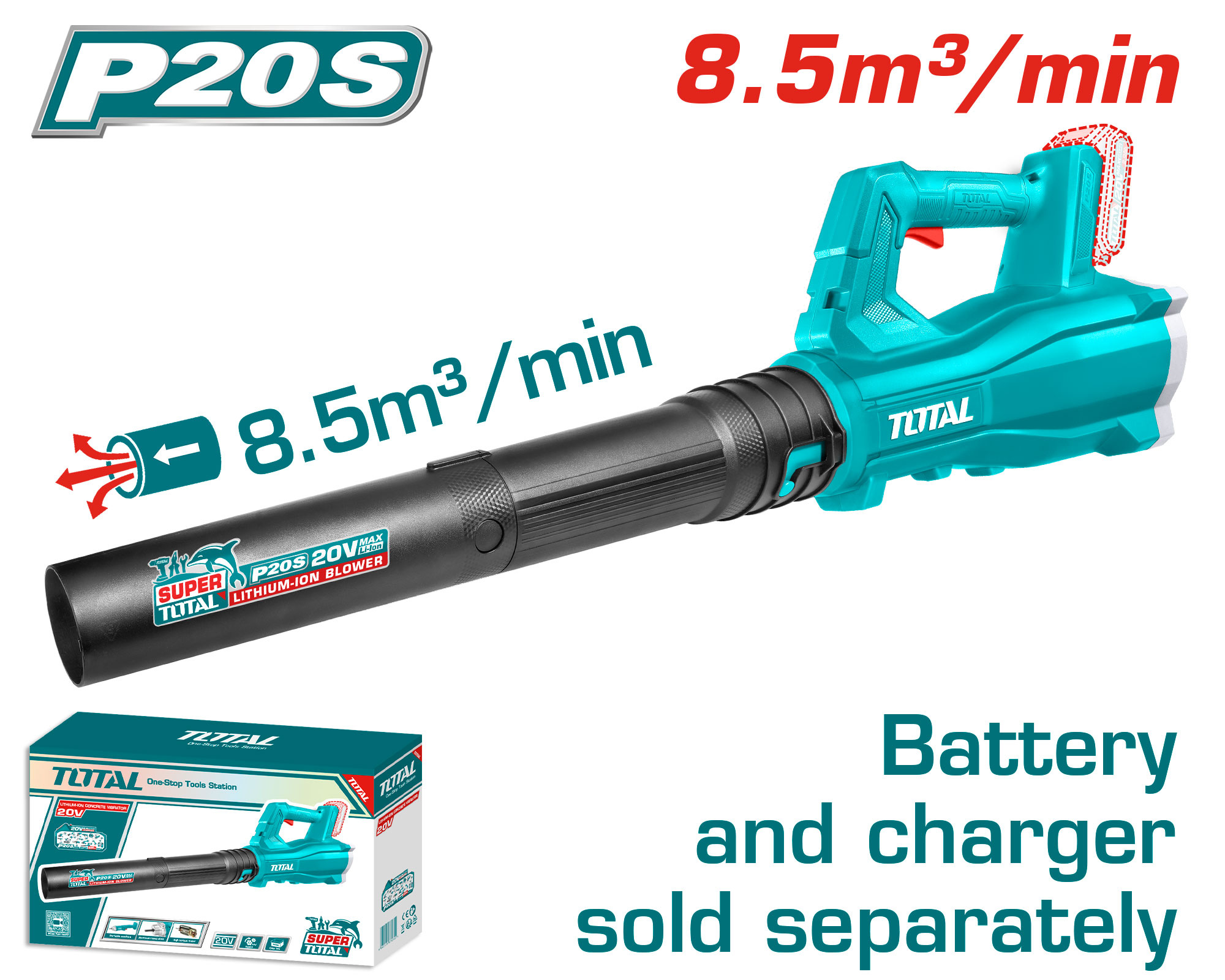 Soplador Total 20v 15.000rpm