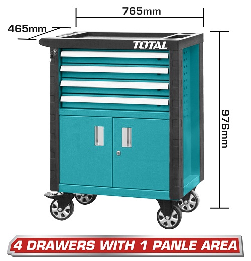 Caja Para Herramientas Total 4 Cajones
