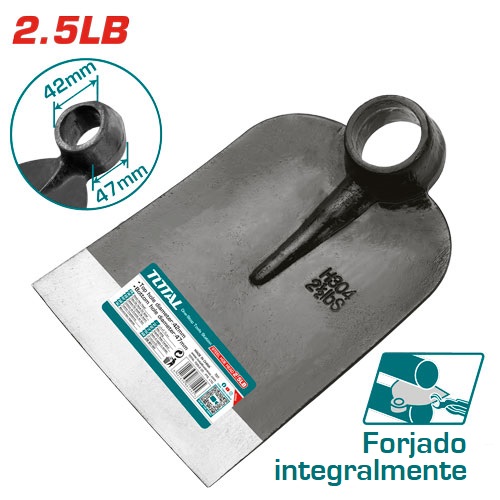 Azada Total Ancha 2.5 Lb Sin Mango