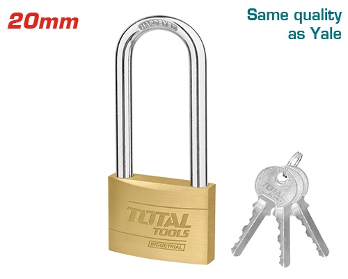 Candado Total Dorado 20mm Grillete Largo Ind