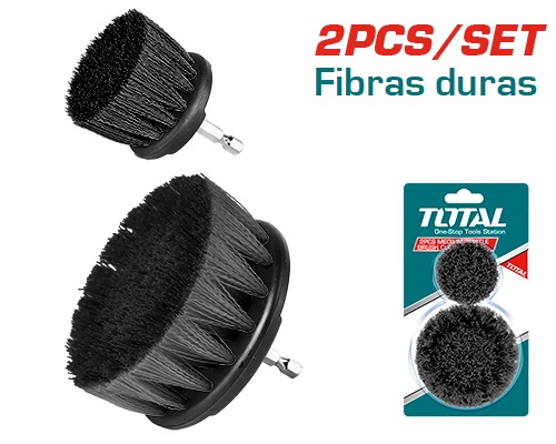 Cepillo Total P/ Taladro Cerdas Duras  2" Y 3.5"